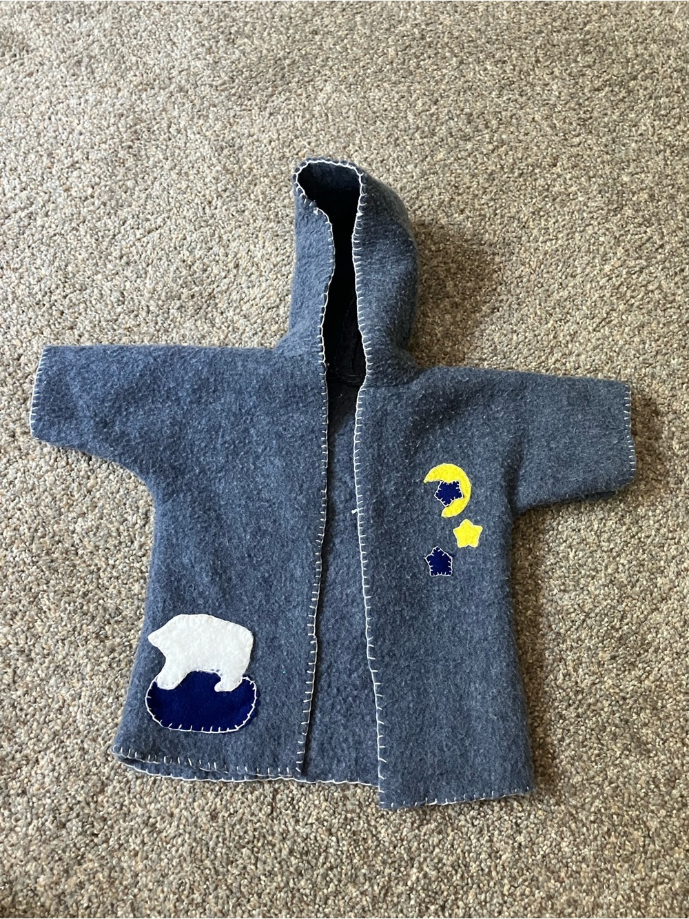 Handmade Grey American Girl Doll Coat